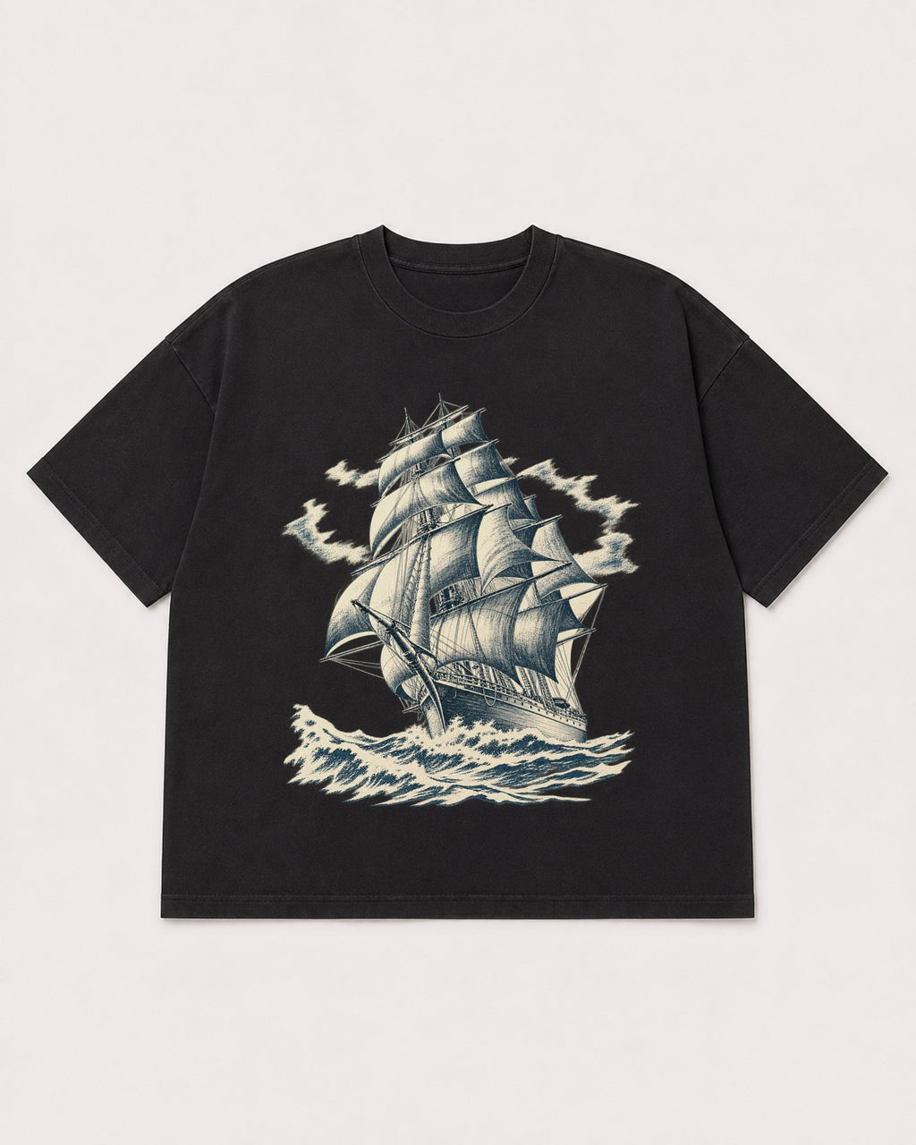 Mockup Boxy Heavyweight Tee Black product