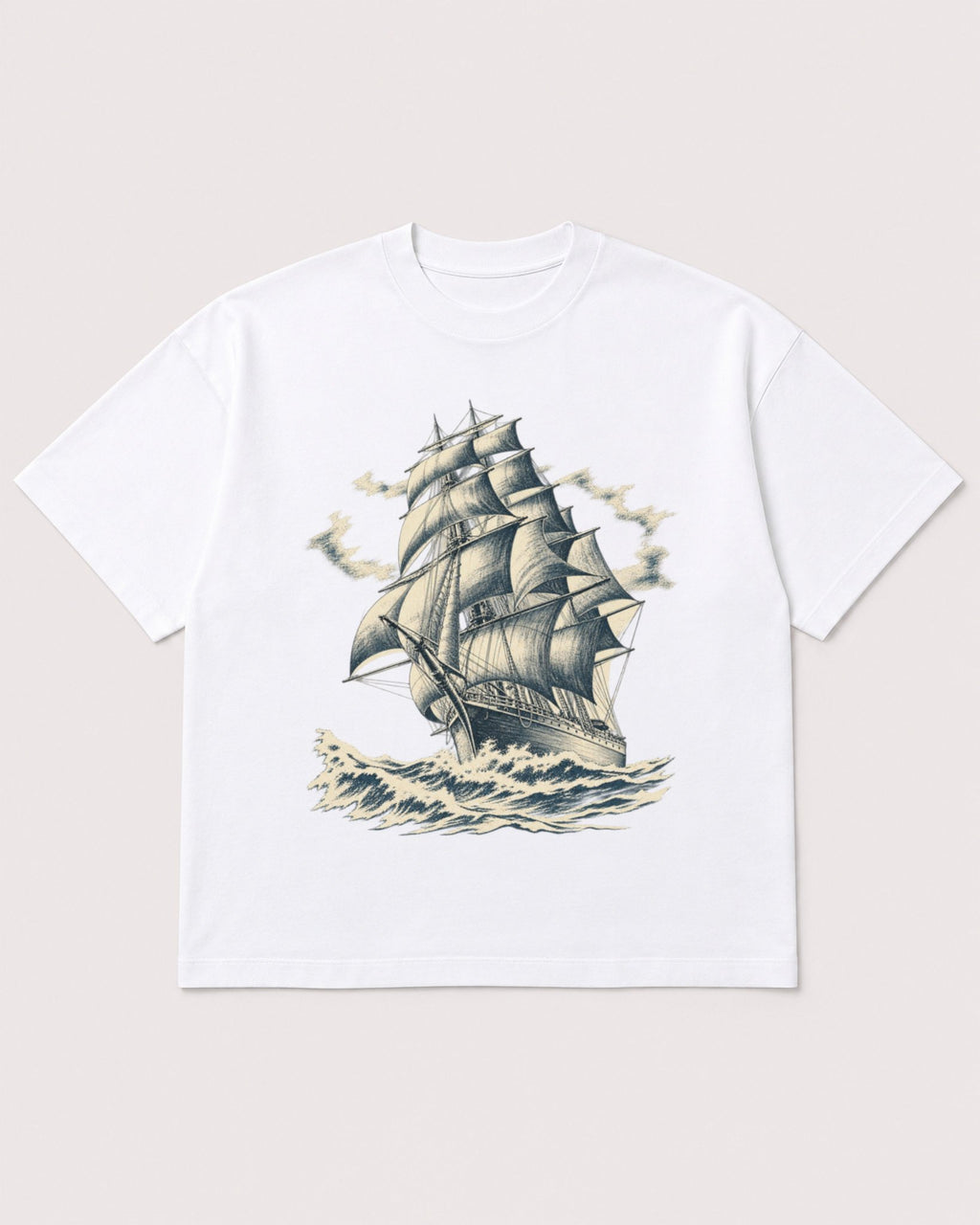 Mockup Boxy Heavyweight Tee White product