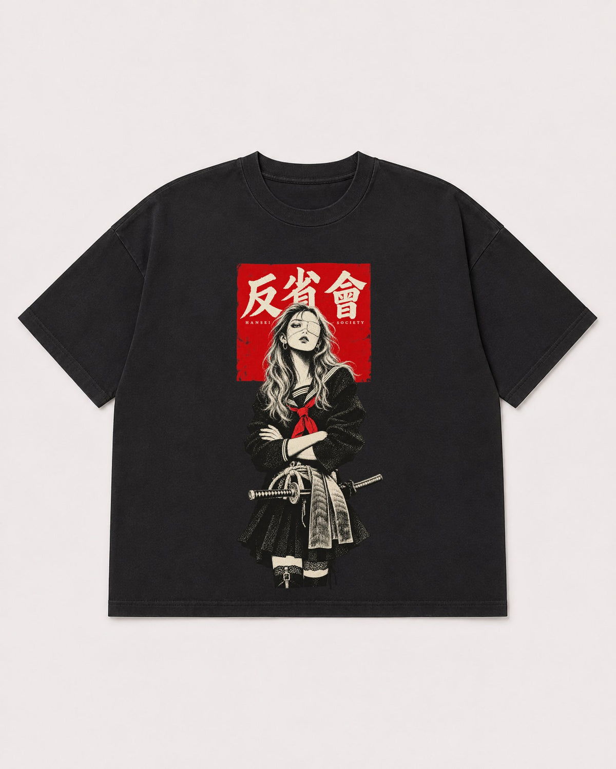 Mockup Boxy Heavyweight Tee Black product