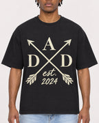 Mockup Boxy Heavyweight Tee Black male close-up 05