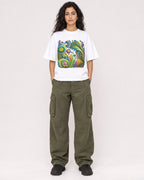 Mockup Boxy Heavyweight Tee White female full-body 07