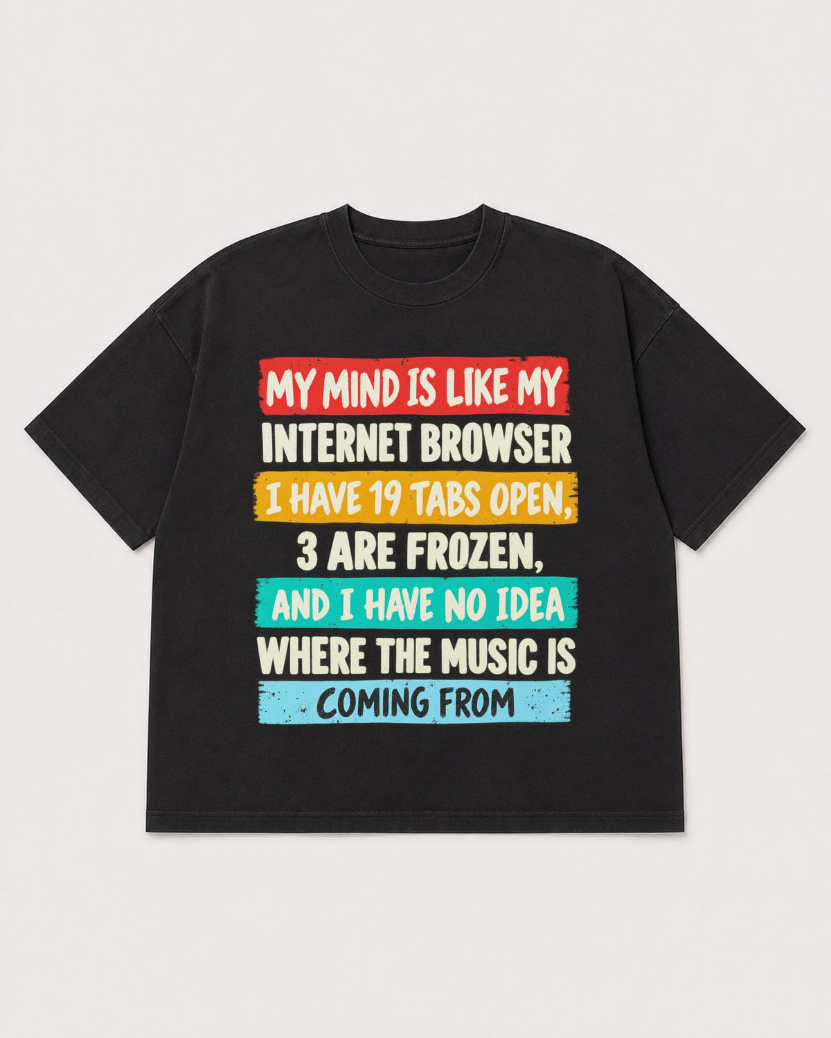 Mockup Boxy Heavyweight Tee Black product