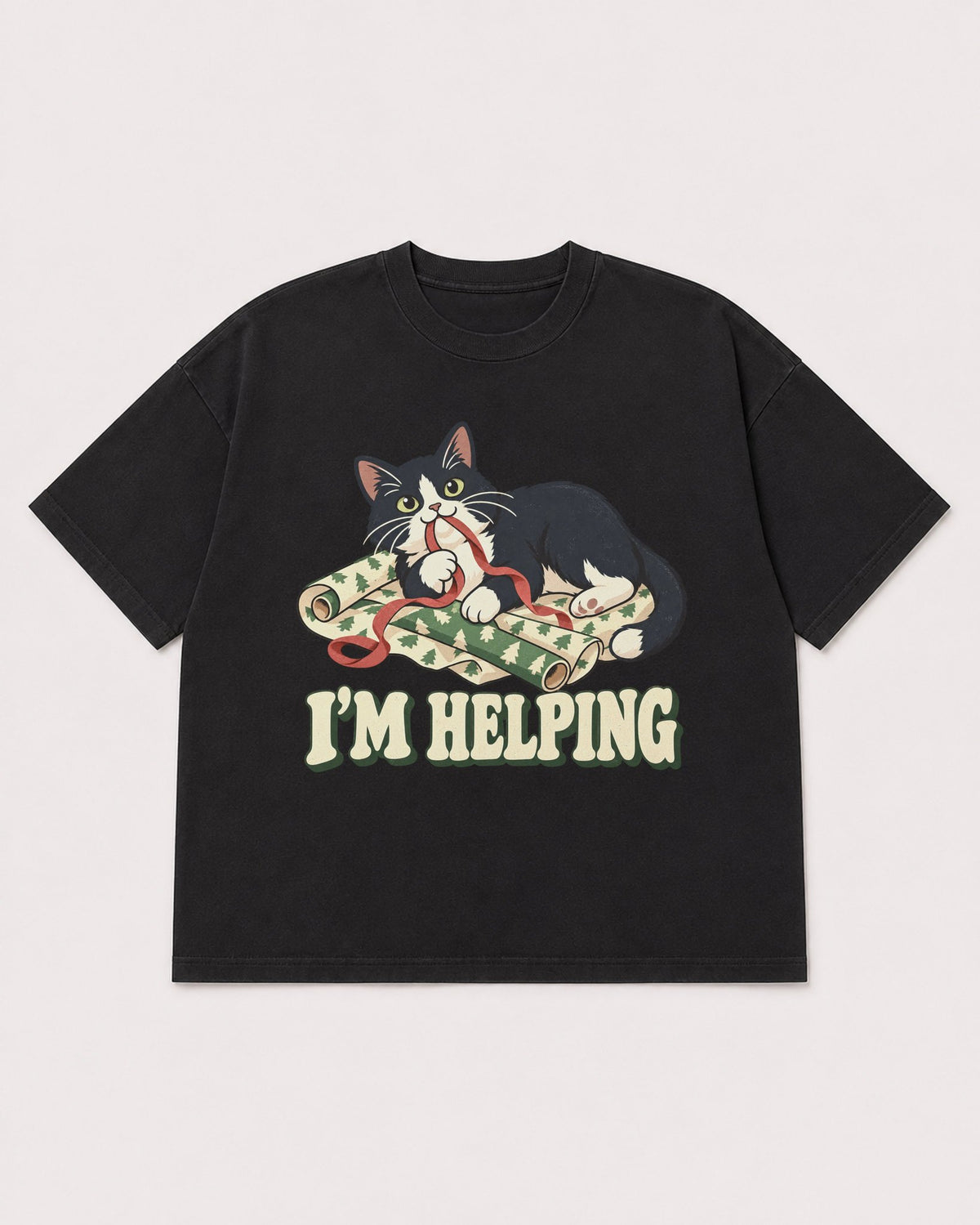 Mockup Boxy Heavyweight Tee Black product