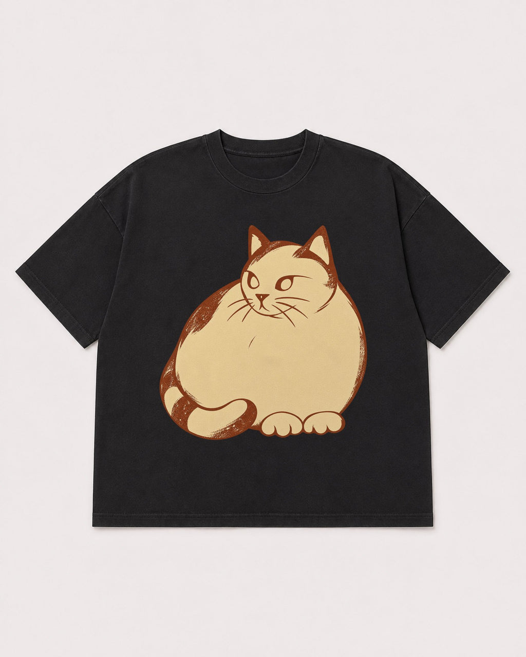 Mockup Boxy Heavyweight Tee Black product