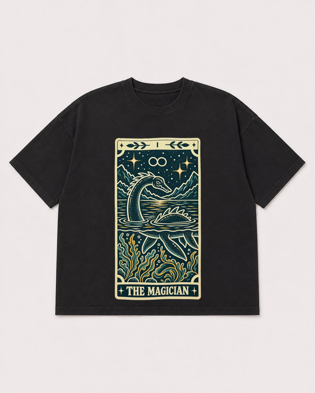 Mockup Boxy Heavyweight Tee Black product