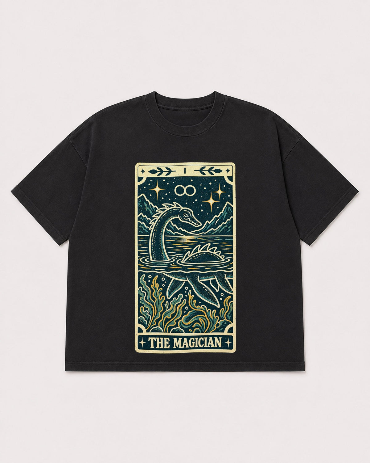 Mockup Boxy Heavyweight Tee Black product