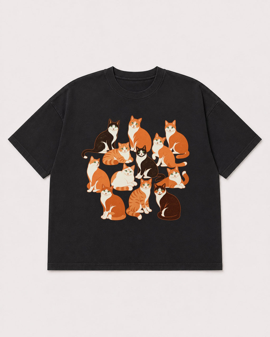 Mockup Boxy Heavyweight Tee Black product