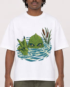 Mockup Boxy Heavyweight Tee White male close-up 04