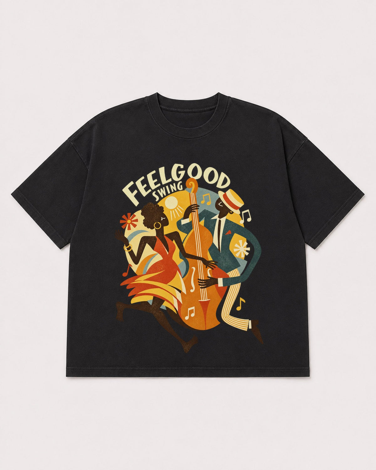 Mockup Boxy Heavyweight Tee Black product