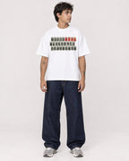 Mockup Boxy Heavyweight Tee White male full-body 06