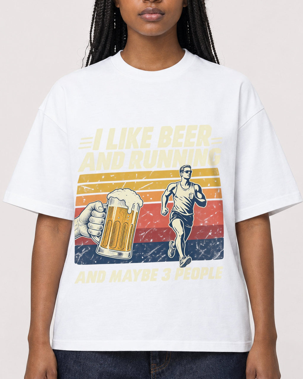 Mockup Boxy Heavyweight Tee White female close-up 04