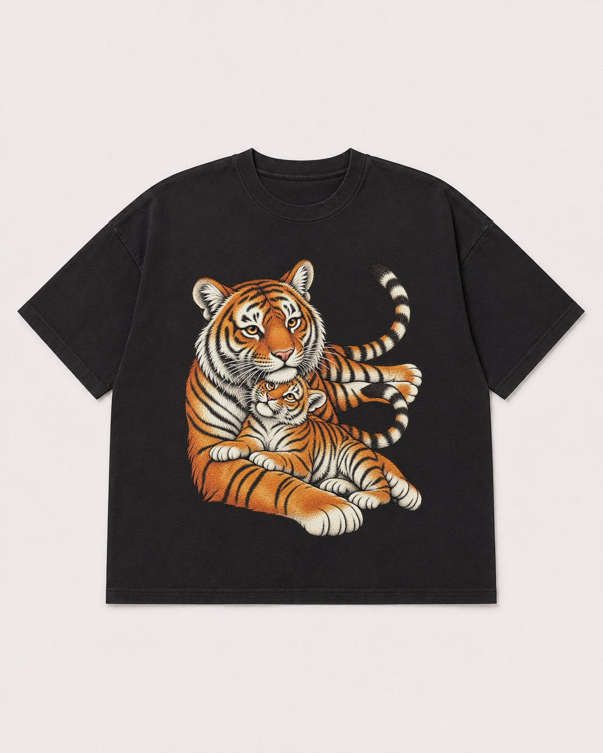 Mockup Boxy Heavyweight Tee Black product