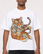 Mockup Boxy Heavyweight Tee White male close-up 15