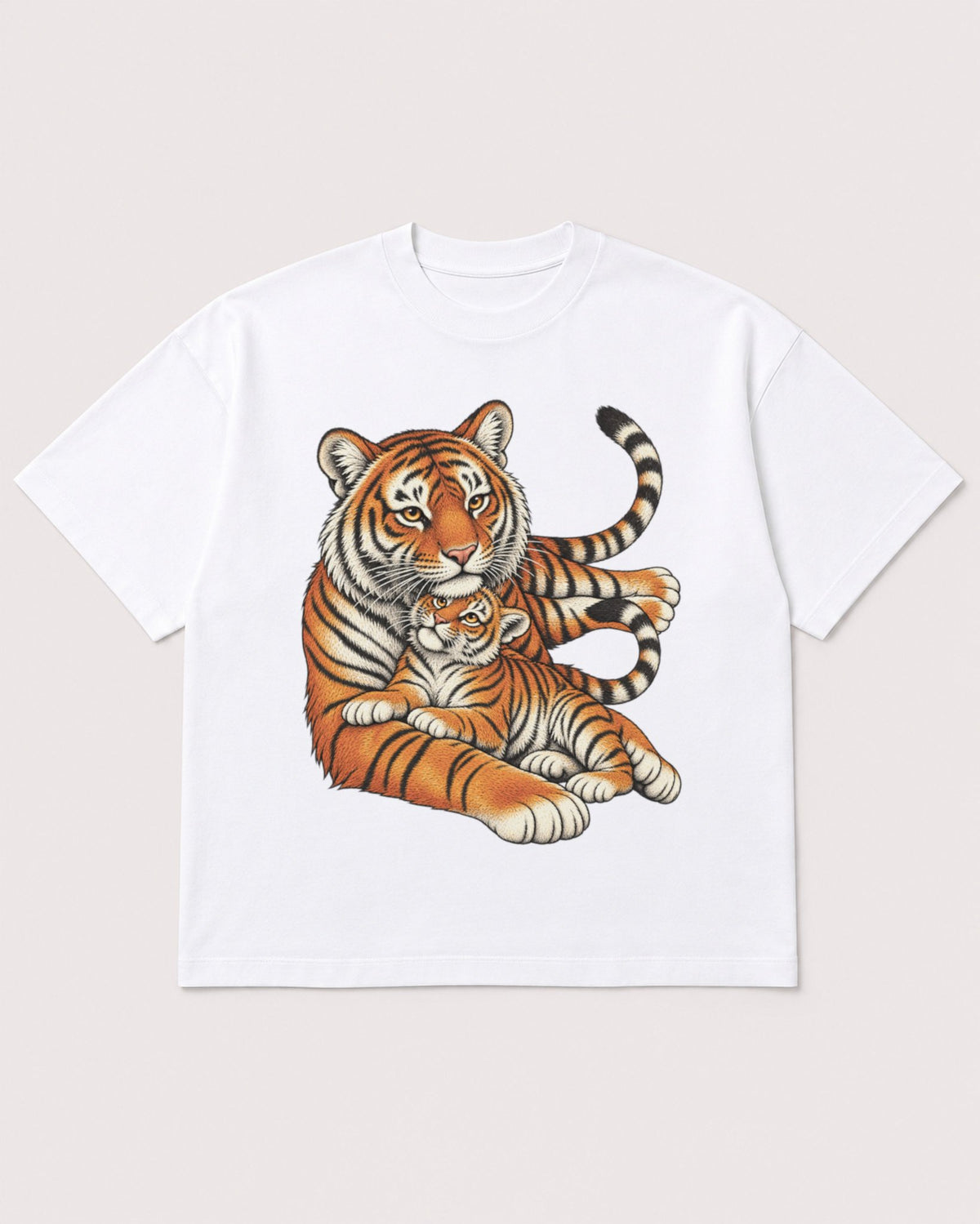 Mockup Boxy Heavyweight Tee White product