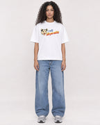 Mockup Boxy Heavyweight Tee White female full-body 10
