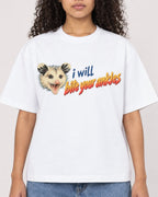 Mockup Boxy Heavyweight Tee White female close-up 10