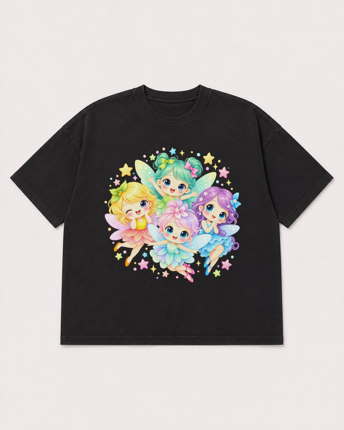 Mockup Boxy Heavyweight Tee Black product
