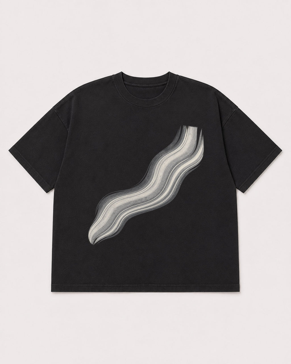 Mockup Boxy Heavyweight Tee Black product