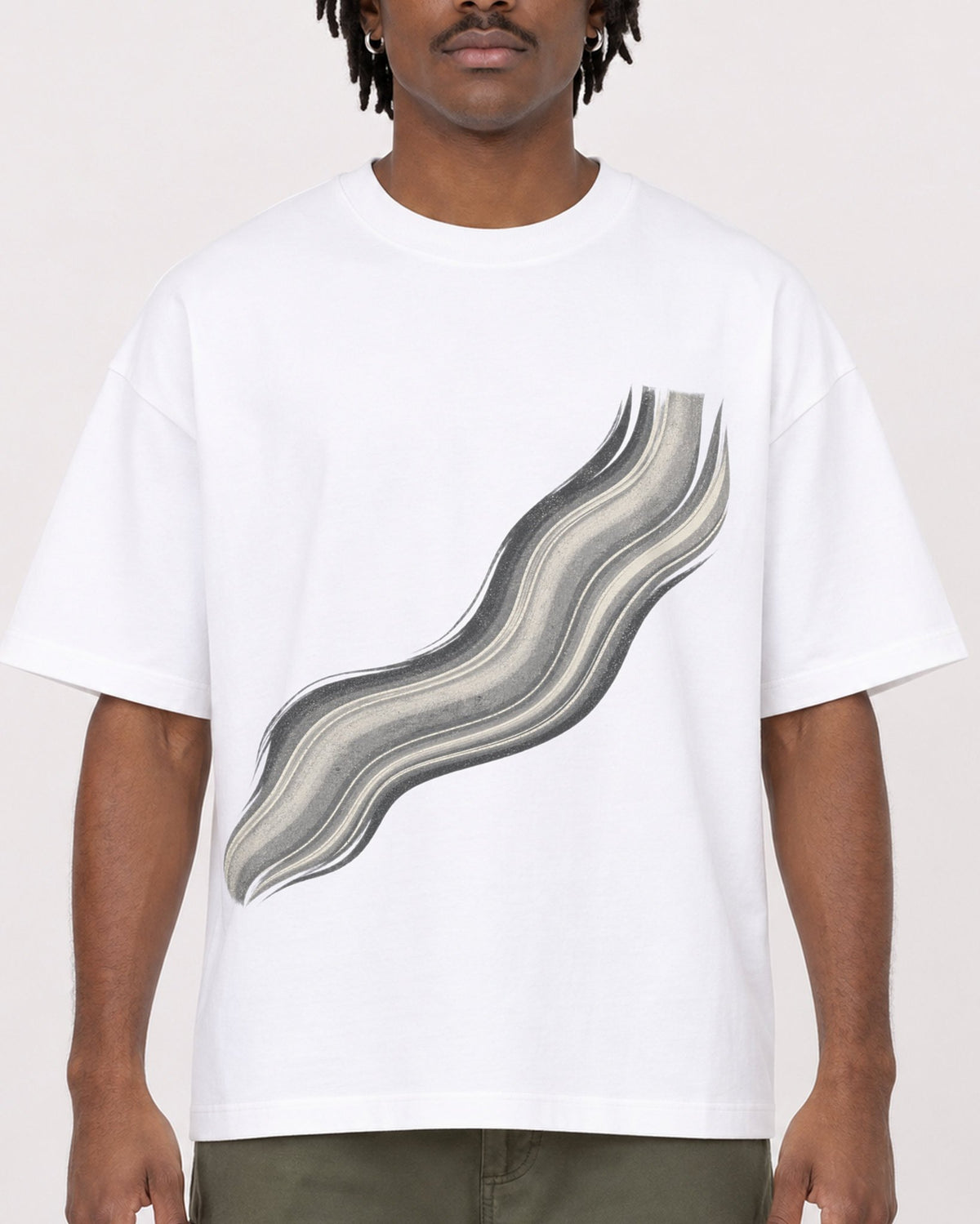 Mockup Boxy Heavyweight Tee White male close-up 04