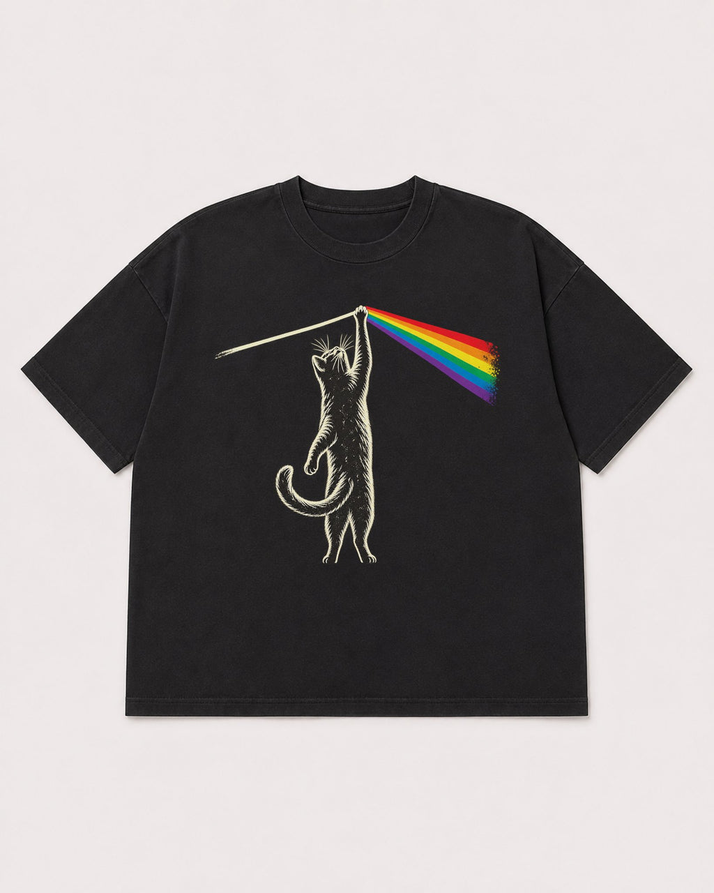 Mockup Boxy Heavyweight Tee Black product
