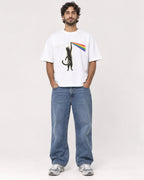 Mockup Boxy Heavyweight Tee White male full-body 17