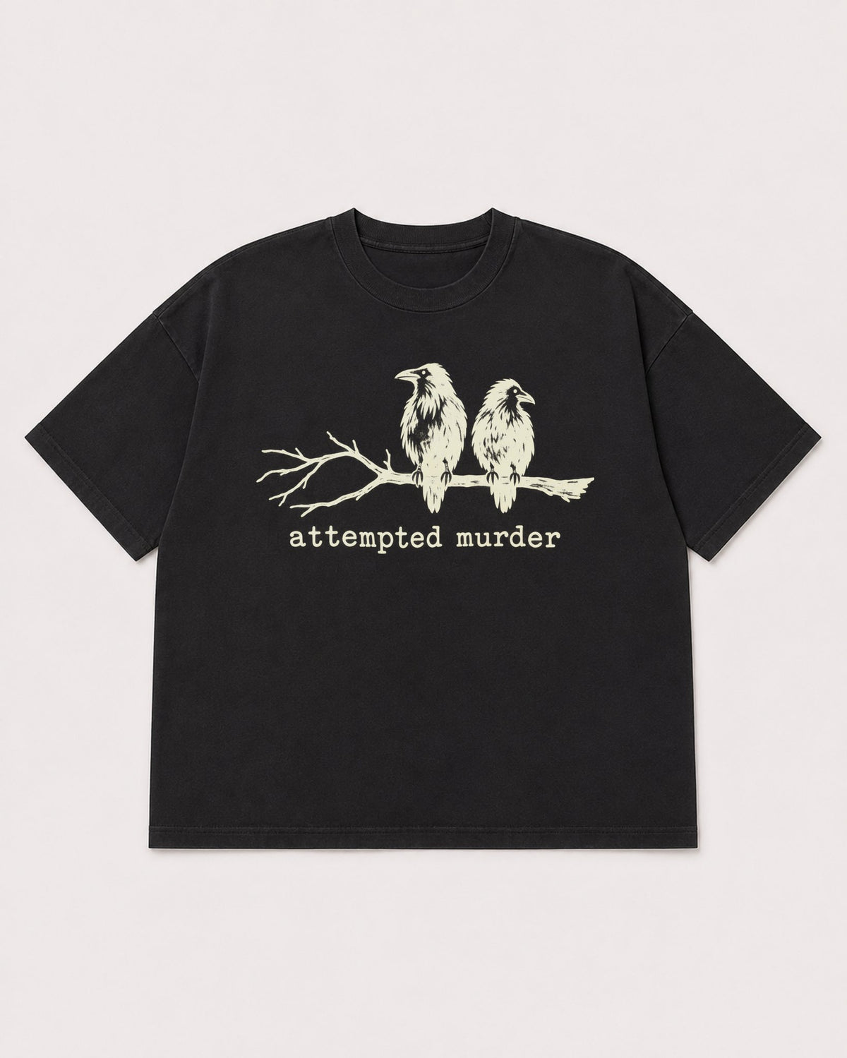 Mockup Boxy Heavyweight Tee Black product