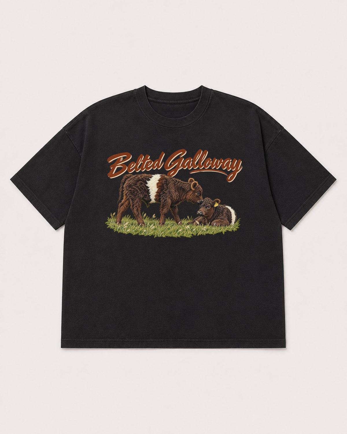 Mockup Boxy Heavyweight Tee Black product