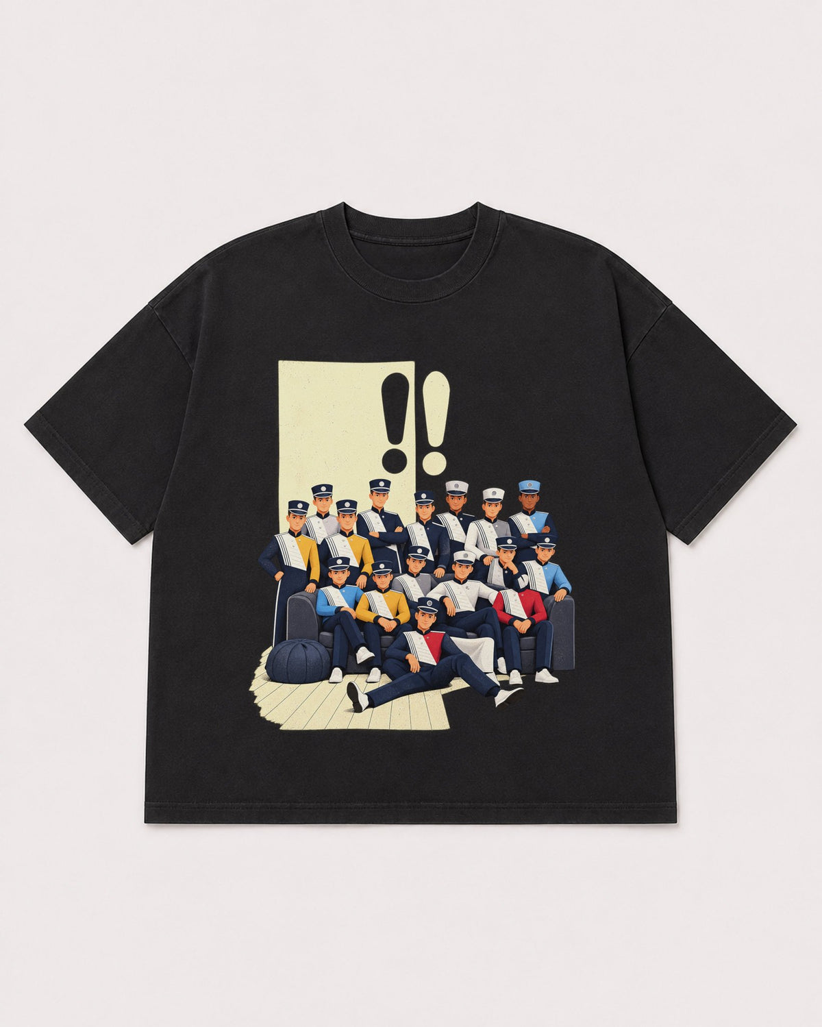 Mockup Boxy Heavyweight Tee Black product
