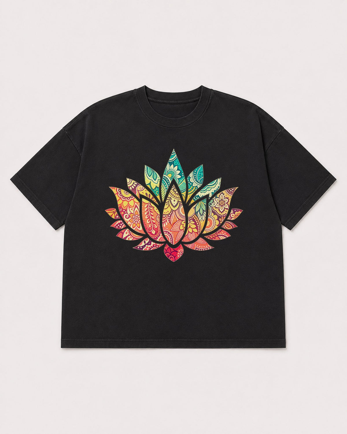 Mockup Boxy Heavyweight Tee Black product