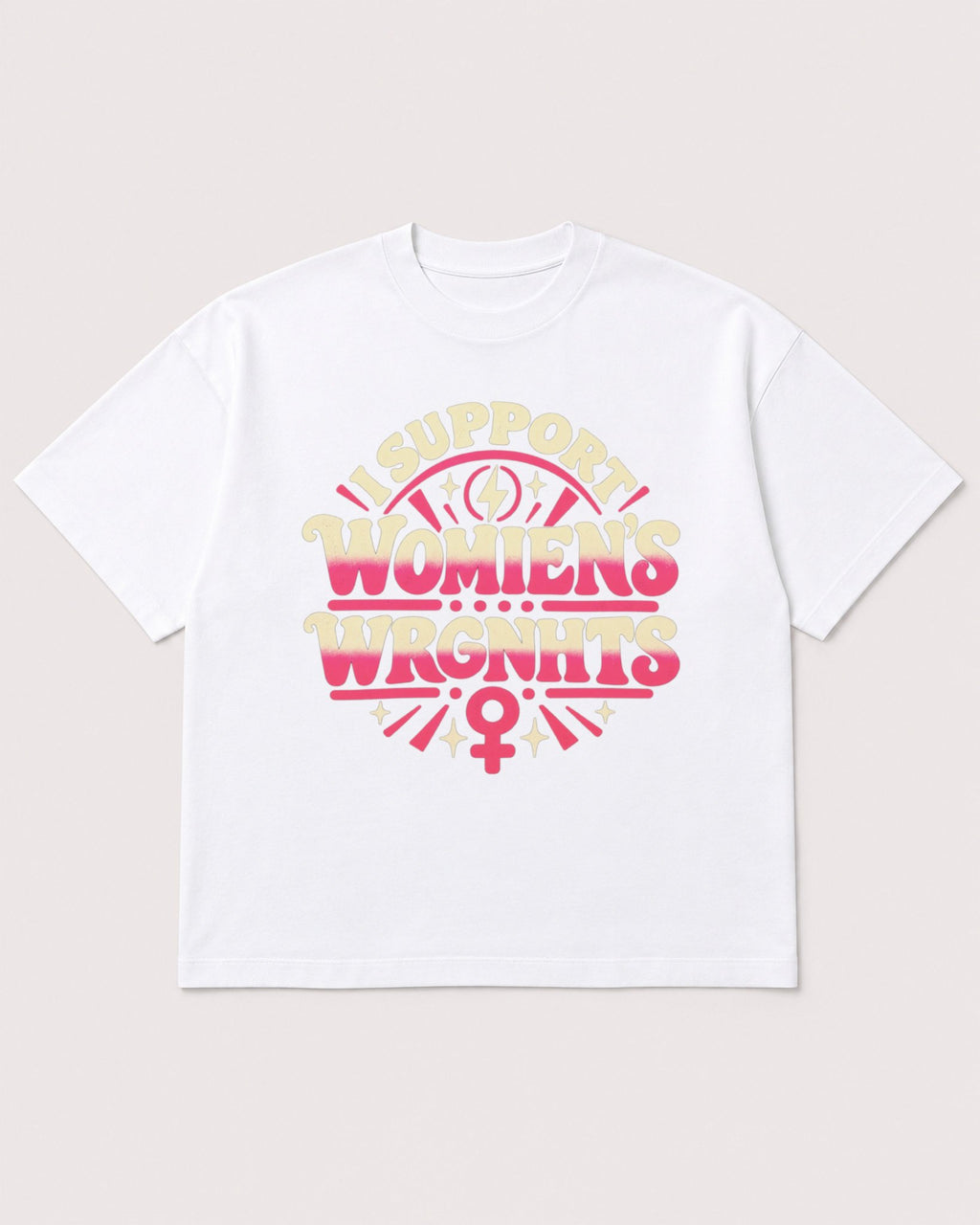 Mockup Boxy Heavyweight Tee White product