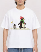 Mockup Boxy Heavyweight Tee White male close-up 03