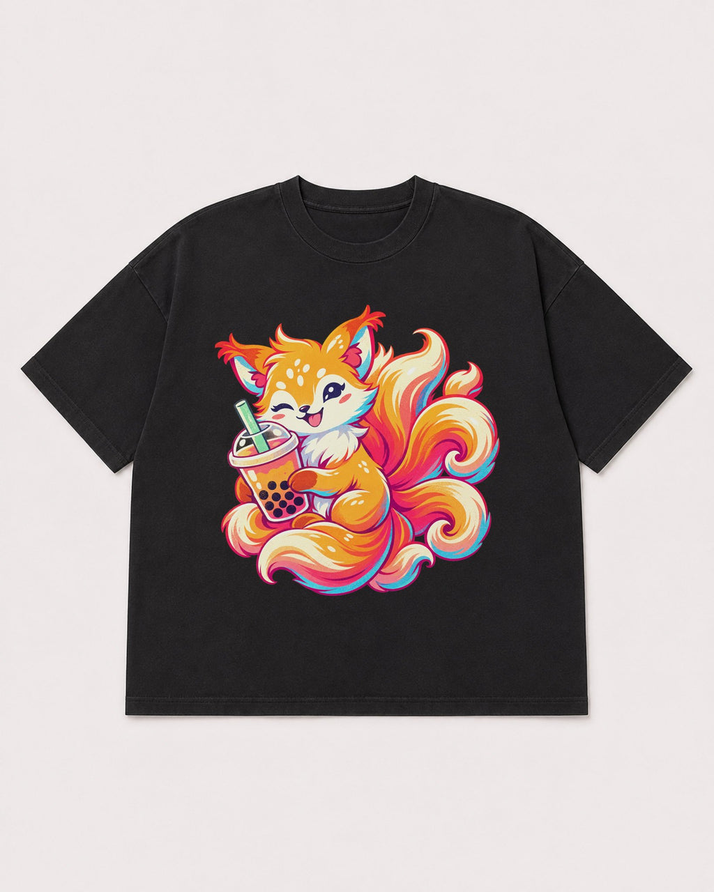 Mockup Boxy Heavyweight Tee Black product