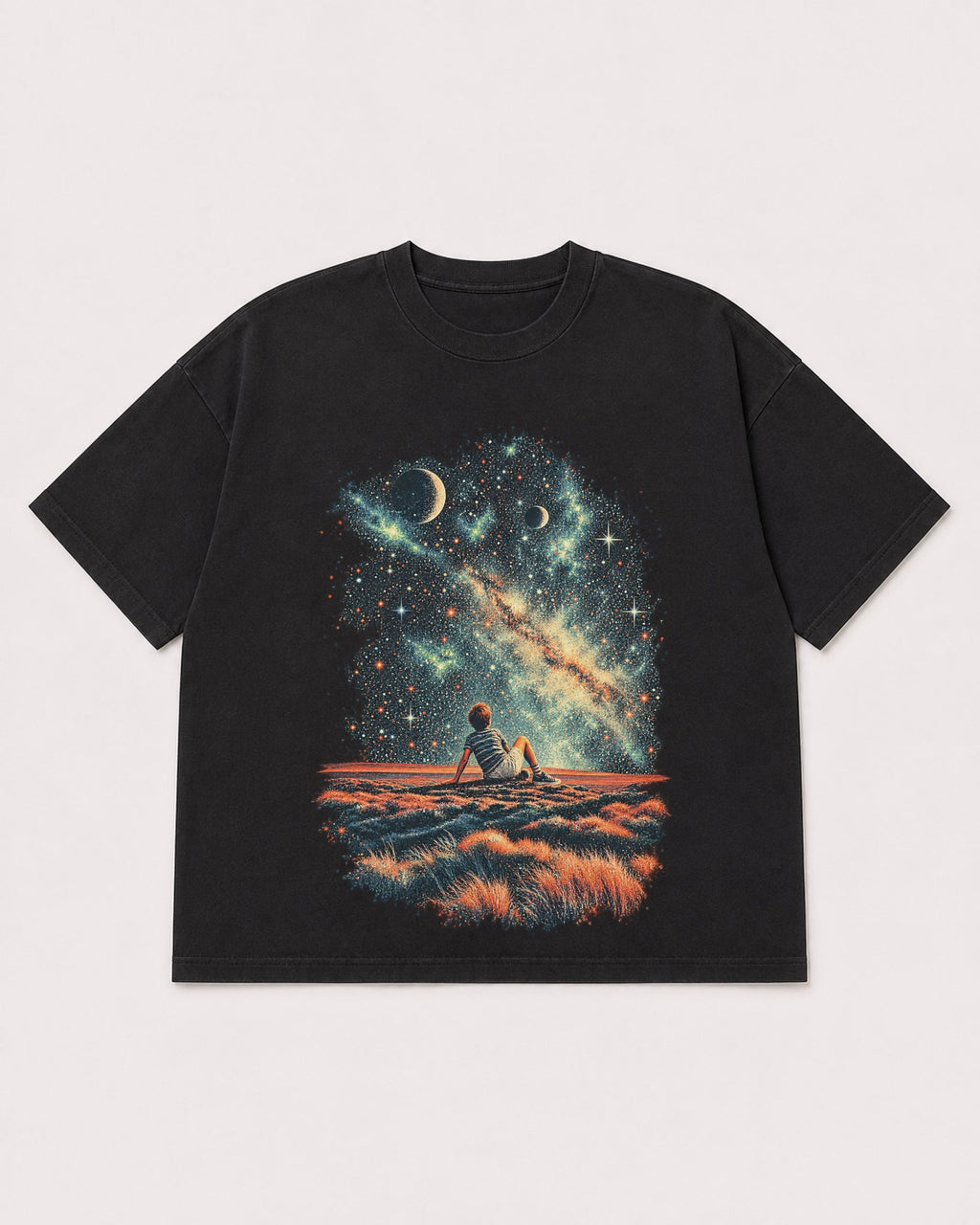 Mockup Boxy Heavyweight Tee Black product