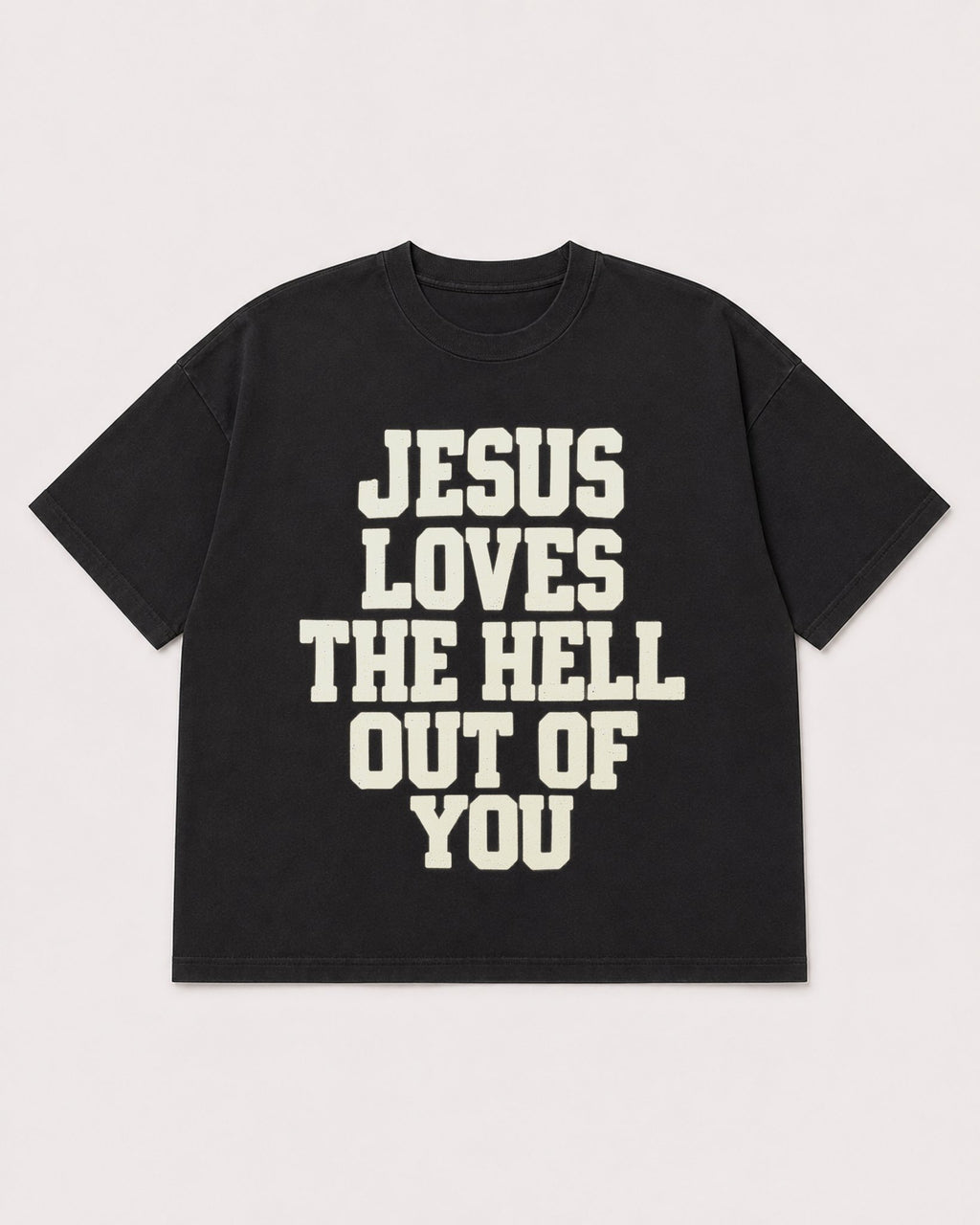 Mockup Boxy Heavyweight Tee Black product