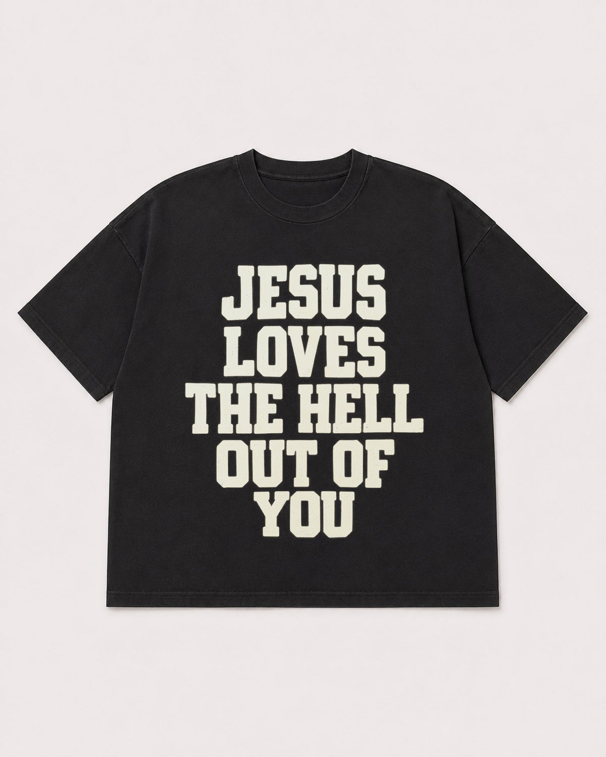 Mockup Boxy Heavyweight Tee Black product