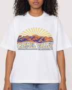 Mockup Boxy Heavyweight Tee White female close-up 05
