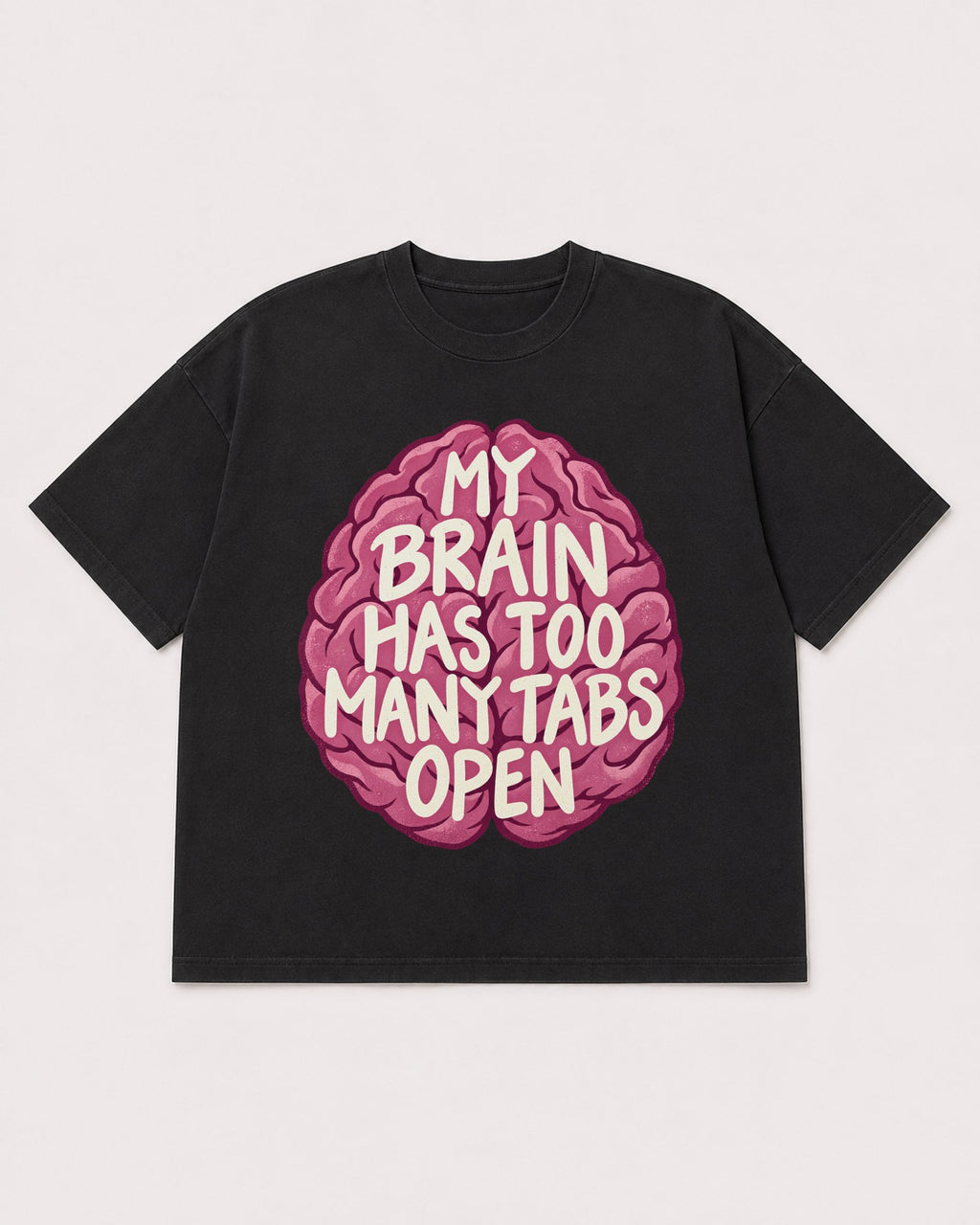 Mockup Boxy Heavyweight Tee Black product