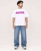 Mockup Boxy Heavyweight Tee White male full-body 02
