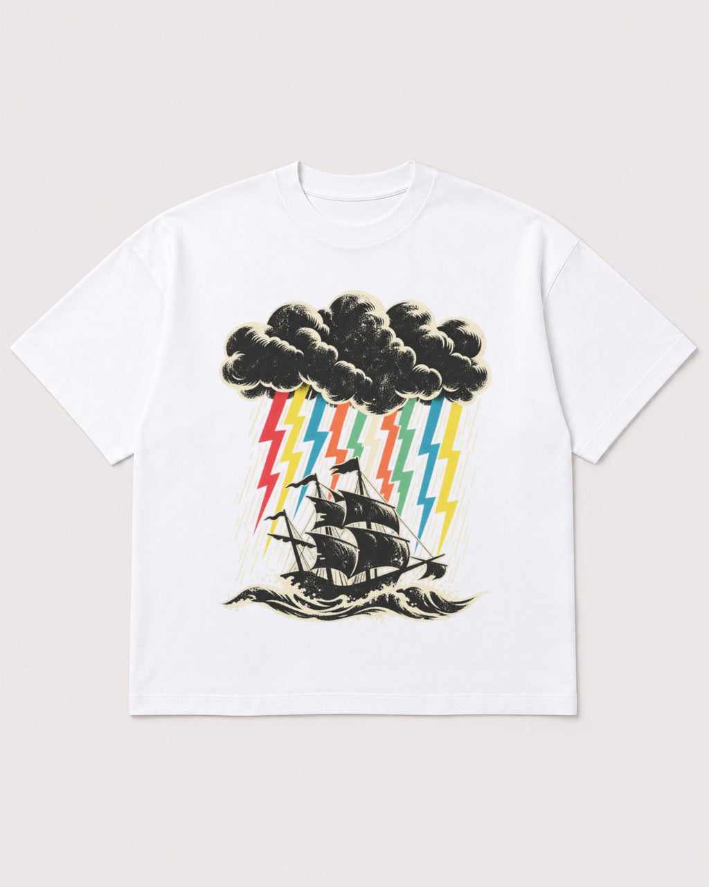 Mockup Boxy Heavyweight Tee White product