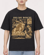 Mockup Boxy Heavyweight Tee Black male close-up 01