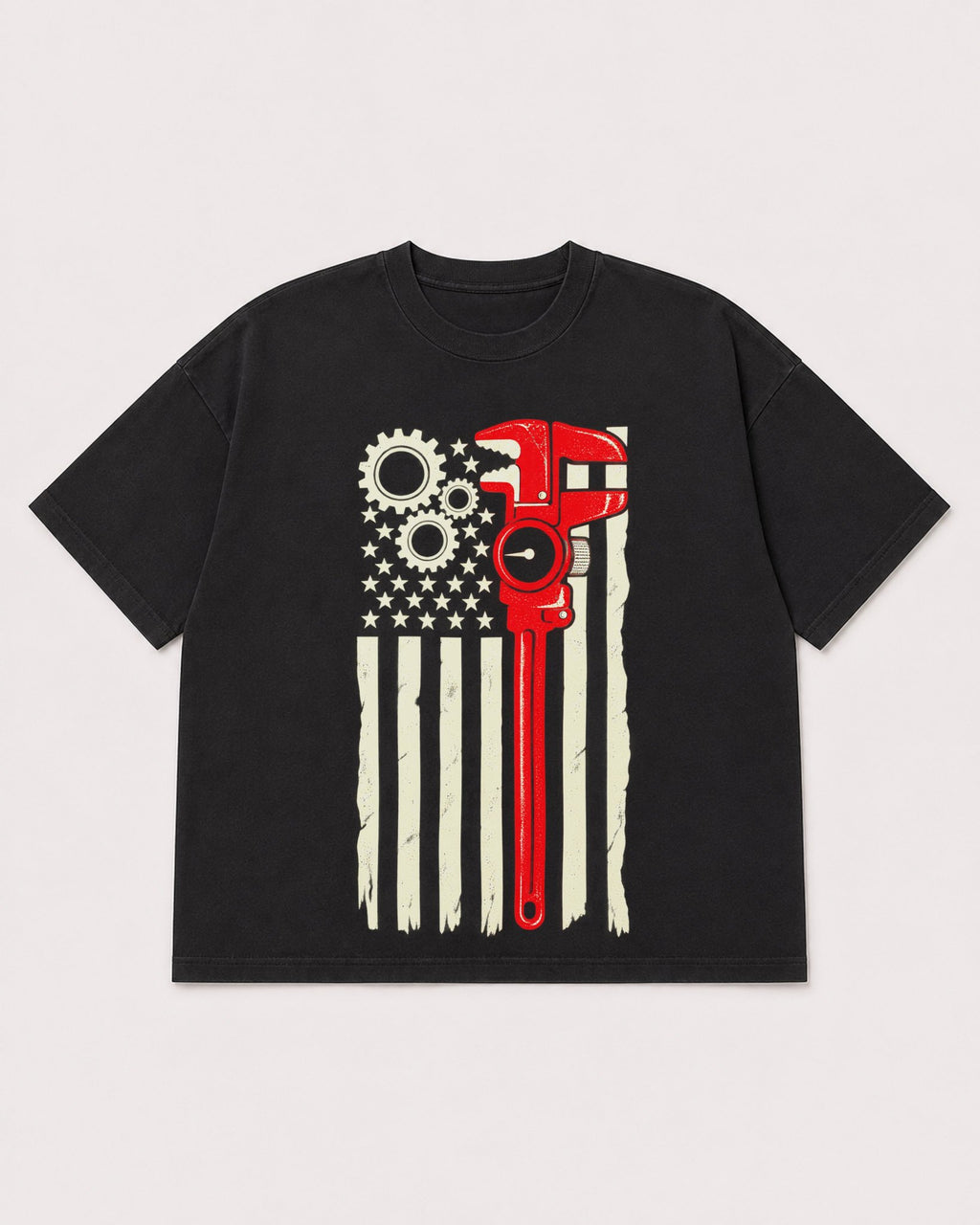 Mockup Boxy Heavyweight Tee Black product