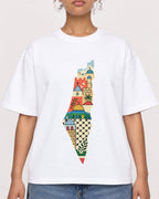 Mockup Boxy Heavyweight Tee White female close-up 20