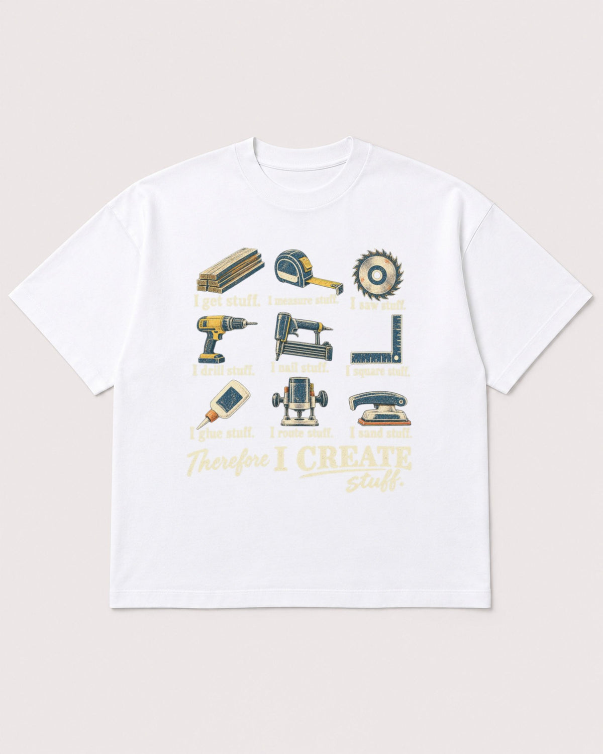 Mockup Boxy Heavyweight Tee White product