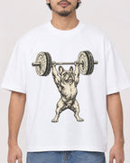 Mockup Boxy Heavyweight Tee White male close-up 02
