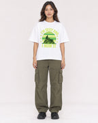 Mockup Boxy Heavyweight Tee White female full-body 02