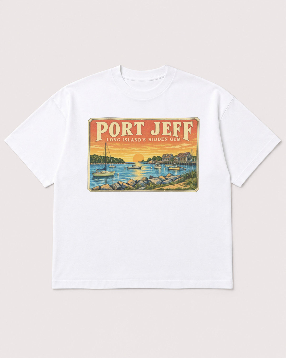 Mockup Boxy Heavyweight Tee White product