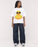 Mockup Boxy Heavyweight Tee White female full-body 04