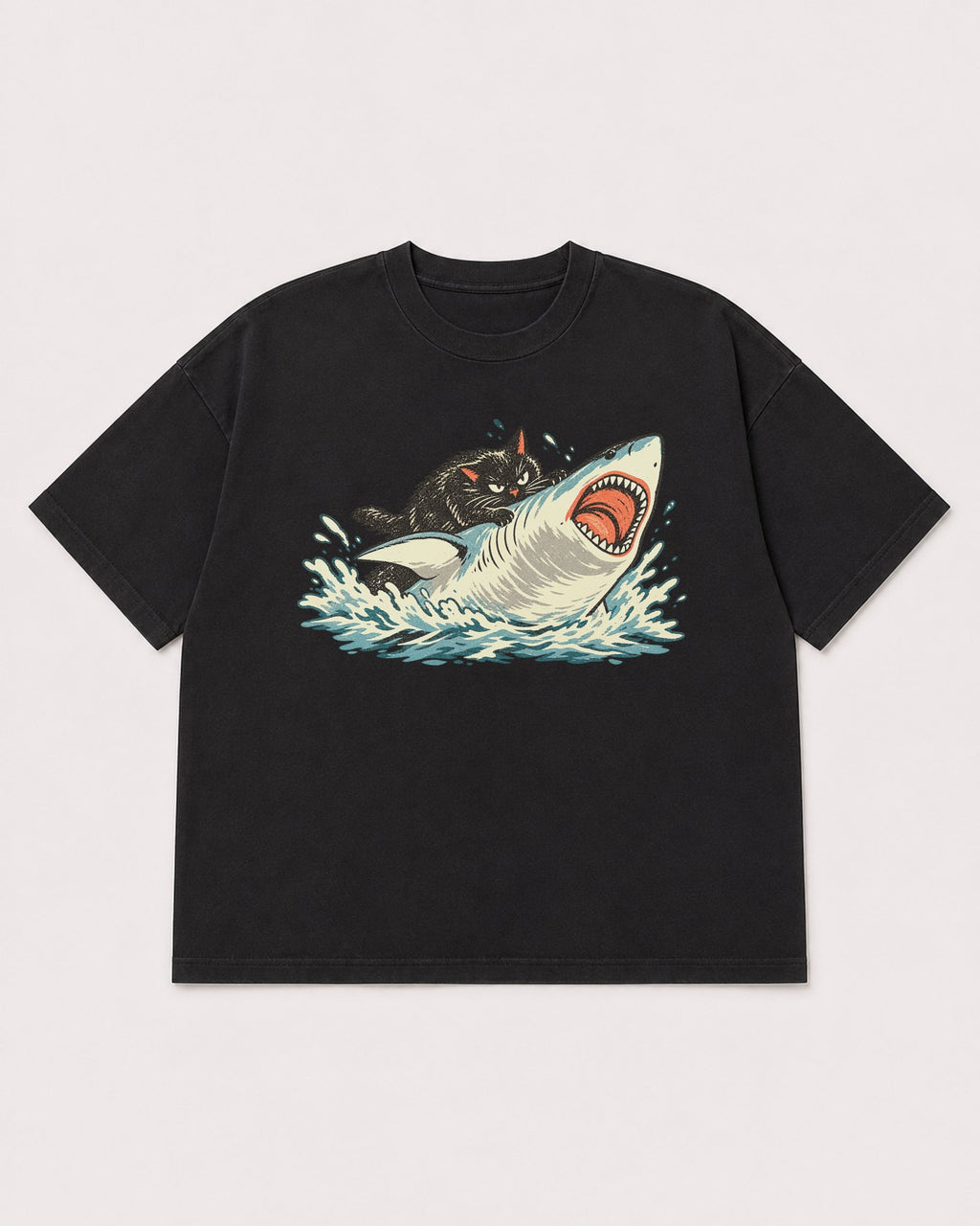 Mockup Boxy Heavyweight Tee Black product