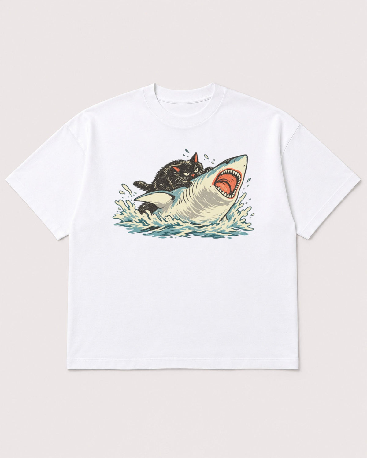 Mockup Boxy Heavyweight Tee White product