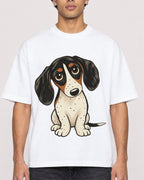 Mockup Boxy Heavyweight Tee White male close-up 10